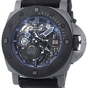 Panerai Herrklocka PAM01241 Submersible Skelettskuren/Läder Ø47 mm