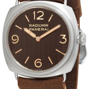 Panerai Herrklocka PAM01243 Radiomir Brun/Läder Ø45 mm
