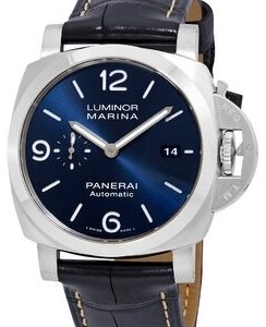 Panerai Herrklocka PAM01313 Luminor Blå/Läder Ø44 mm