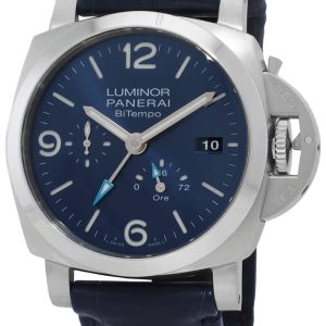 Panerai Herrklocka PAM01361 Luminor Blå/Läder Ø44 mm