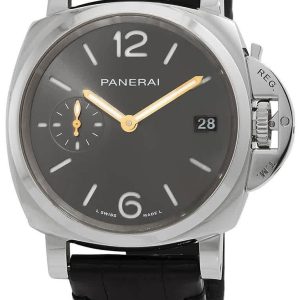Panerai PAM01247 Luminor Grå/Läder Ø38 mm