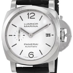 Panerai PAM01371 Luminor Vit/Läder Ø40 mm