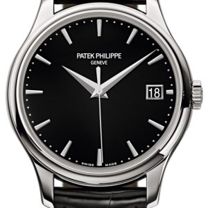 Patek Philippe 5227G/010 Calatrava Svart/Läder ⌀39 mm