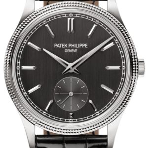 Patek Philippe 6119G/001 Calatrava Grå/Läder ⌀39 mm