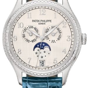 Patek Philippe Damklocka 4947G/010 Complications Vit/Läder ⌀38 mm
