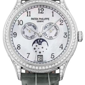 Patek Philippe Damklocka 4948G/010 Complications Vit/Läder ⌀38 mm