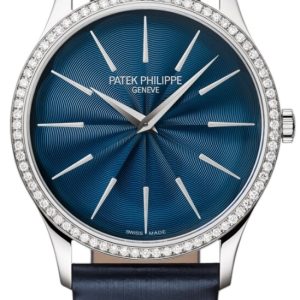 Patek Philippe Damklocka 4997/200G/001 Calatrava Blå/Satin ⌀35 mm