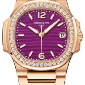 Patek Philippe Damklocka 7010/1R-013 Nautilus Lila/18 karat roséguld