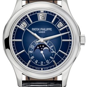 Patek Philippe Herrklocka 5205G/013 Complications Blå/Läder ⌀40 mm