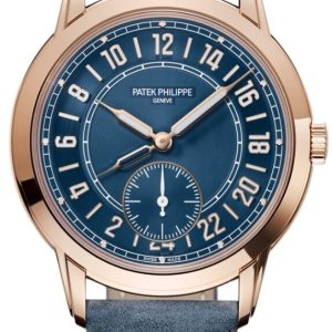 Patek Philippe Herrklocka 5224R-001 Complications Blå/Läder ⌀42 mm