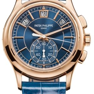 Patek Philippe Herrklocka 5905R-010 Complications Blå/Läder ⌀42 mm