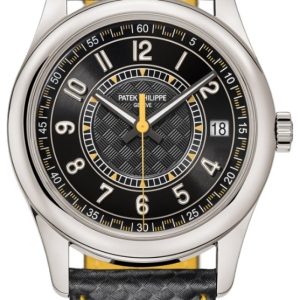 Patek Philippe Herrklocka 6007G-001 Calatrava Svart/Läder ⌀40 mm