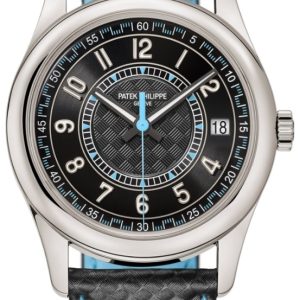 Patek Philippe Herrklocka 6007G-011 Calatrava Svart/Läder ⌀40 mm