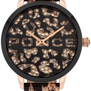 Police Damklocka PL16028MSRB.02 Bagan Flerfärgad/Läder Ø36 mm