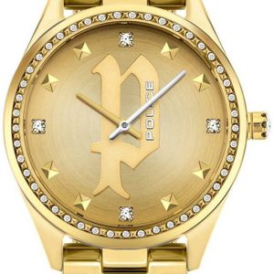 Police Damklocka PL16029MSG.22MM Guld/Gulguldtonat stål Ø36 mm