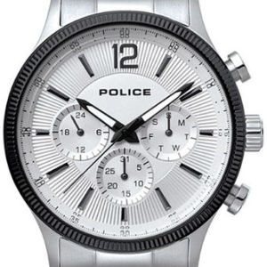 Police Herrklocka P15302JSTB01M Classic Vit/Stål Ø44 mm