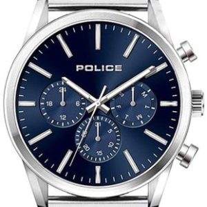 Police Herrklocka P15599JS03MM Patriot Blå/Stål Ø44 mm