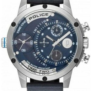 Police Herrklocka P15983JS03 Blå/Läder Ø43 mm