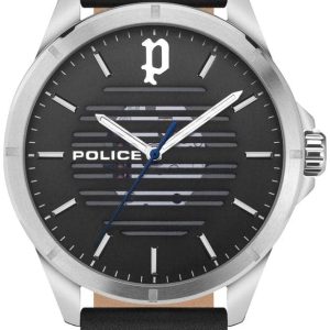 Police Herrklocka PEWJA2204502 Barwara Svart/Läder Ø45 mm
