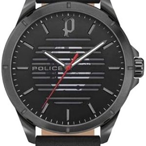 Police Herrklocka PEWJA2204503 Barwara Svart/Läder Ø45 mm