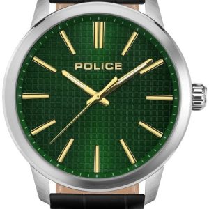 Police Herrklocka PEWJA2207701 Raho Grön/Läder Ø44 mm