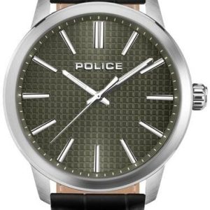 Police Herrklocka PEWJA2207702 Raho Grå/Läder Ø44 mm