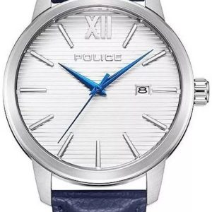 Police Herrklocka PEWJB2228402 Bedum Silverfärgad/Läder Ø44 mm
