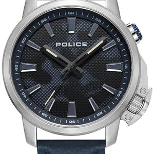 Police Herrklocka PEWJD2202703 Kavalan Blå/Läder Ø44 mm
