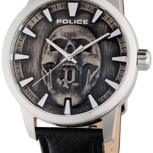 Police Herrklocka PEWJG0005501 Raho Grå/Läder Ø44 mm