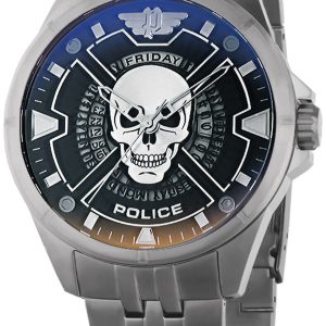 Police Herrklocka PEWJH0005404 Malawi Blå/Stål Ø45 mm