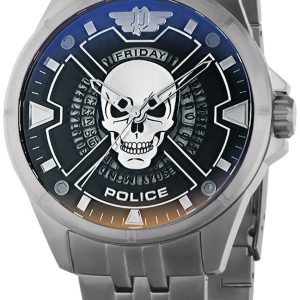 Police Herrklocka PEWJH0005404 Malawi Blå/Stål Ø45 mm