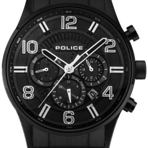 Police Herrklocka PEWJK2203102 Classic Svart/Stål Ø45 mm