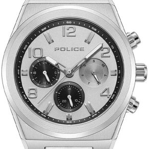 Police Herrklocka PEWJK2226704 Salkantay Silverfärgad/Stål Ø45 mm