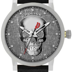 Police Herrklocka PL15404JS.57 Collin Grå/Läder Ø42.5 mm