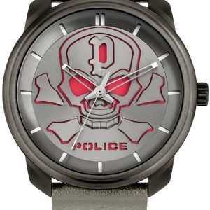 Police Herrklocka PL15714JSU.61 Bleder Grå/Läder Ø44 mm