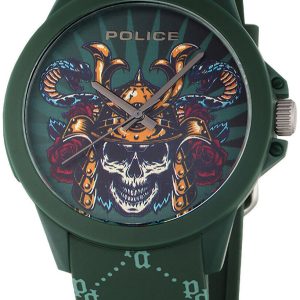 Police PEWUM2237771 Sketch Grön/Gummi Ø40 mm