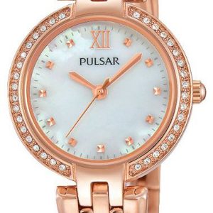 Pulsar Damklocka PH8168X1 Dress Vit/Roséguldstonat stål ⌀28 mm