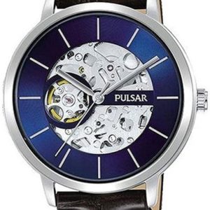Pulsar Herrklocka P8A007X1 Classic Blå/Läder ⌀42 mm