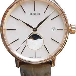 Rado Damklocka R22885945 Coupole Vit/Läder ⌀34 mm