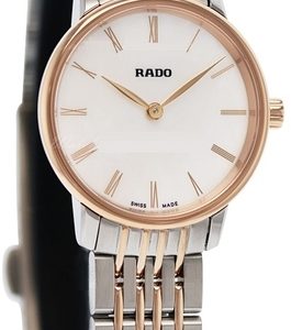 Rado Damklocka R22897933 Coupole Vit/Roséguldstonat stål Ø27 mm