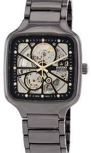 Rado R27086712 True Square Svart/Keramik Ø38 mm