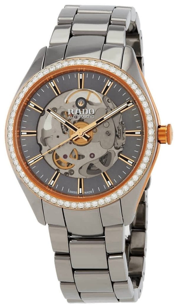 rado r32158102 hyperchrome grå/keramik ø42 mm