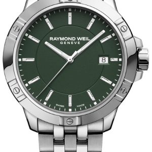 Raymond Weil Herrklocka 8160-ST-52041 Tango Grön/Stål ⌀41 mm