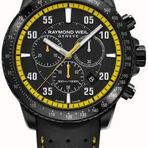 Raymond Weil Herrklocka 8570-BKR-05275 Tango Svart/Gummi ⌀43 mm