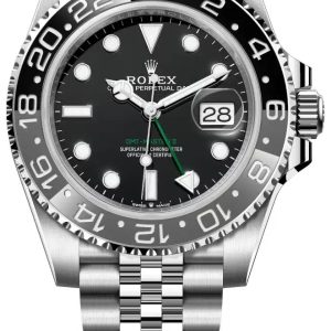 Rolex 126710GRNR-0003 GMT-Master II Svart/Stål Ø40 mm