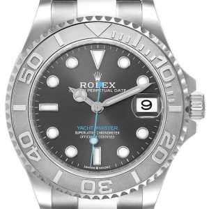 Rolex Damklocka 268622-0002 Yacht-Master 37 Grå/Stål ⌀37 mm