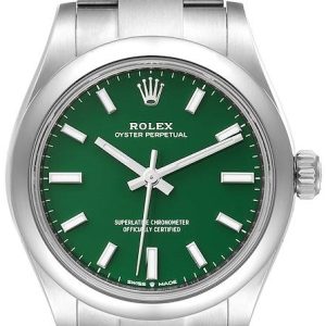 Rolex Damklocka 277200-0006 Oyster Perpetual 31 Grön/Stål Ø31 mm