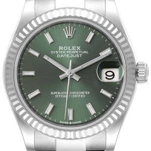 Rolex Damklocka 278274-0017 Datejust 31 Grön/Stål ⌀31 mm