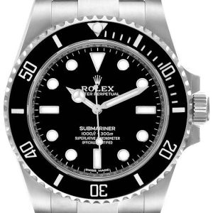 Rolex Herrklocka 114060-0002 Submariner Svart/Stål Ø40 mm