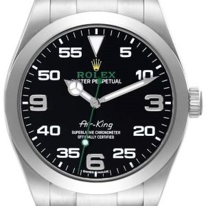 Rolex Herrklocka 116900-0001 Air-King Svart/Stål Ø40 mm